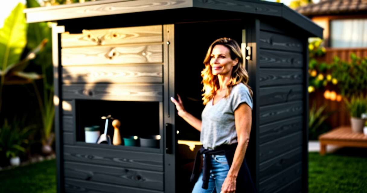 outdoor storage shed