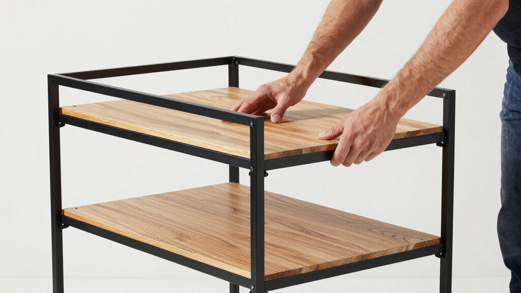 industrial rolling bar cart