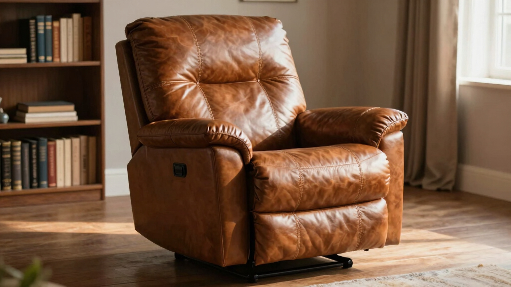 leather recliner for monster reading room
