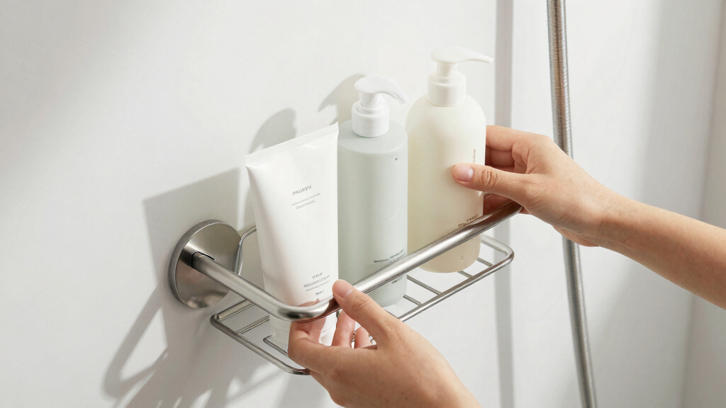 best shower shelves for rental bathrooms
