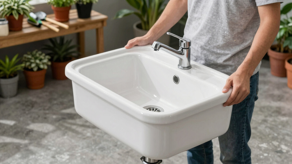 best freestanding utility sink for potting areas