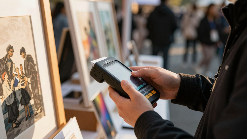 best card reader stand for art fairs