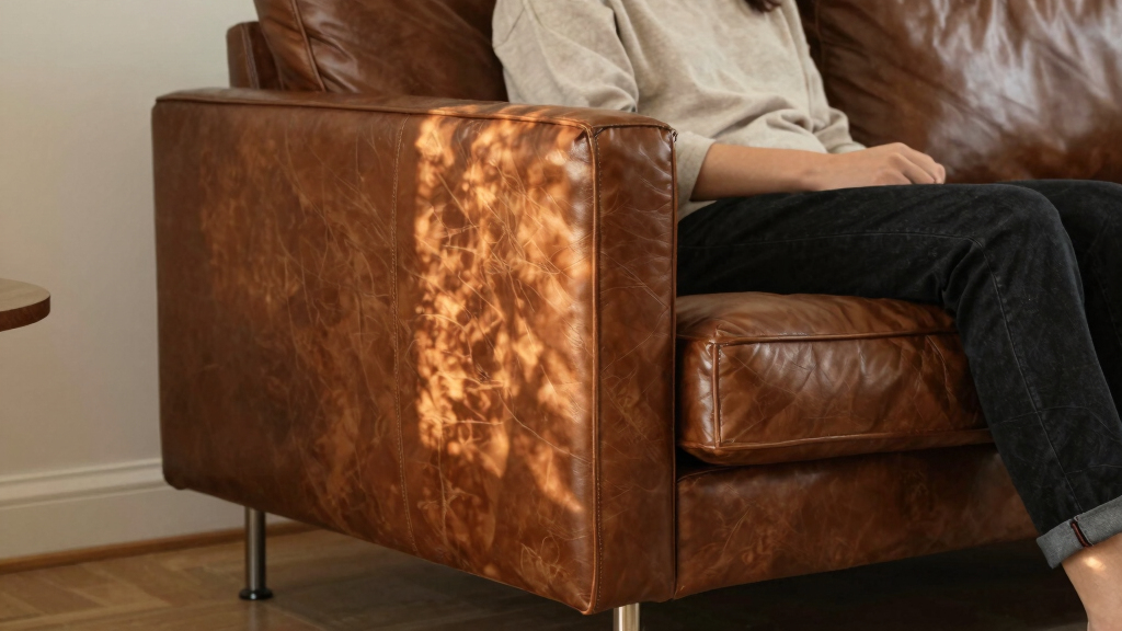 industrial leather sofa