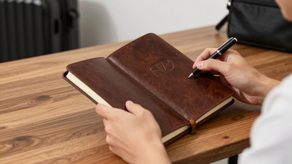 best leather golf journal
