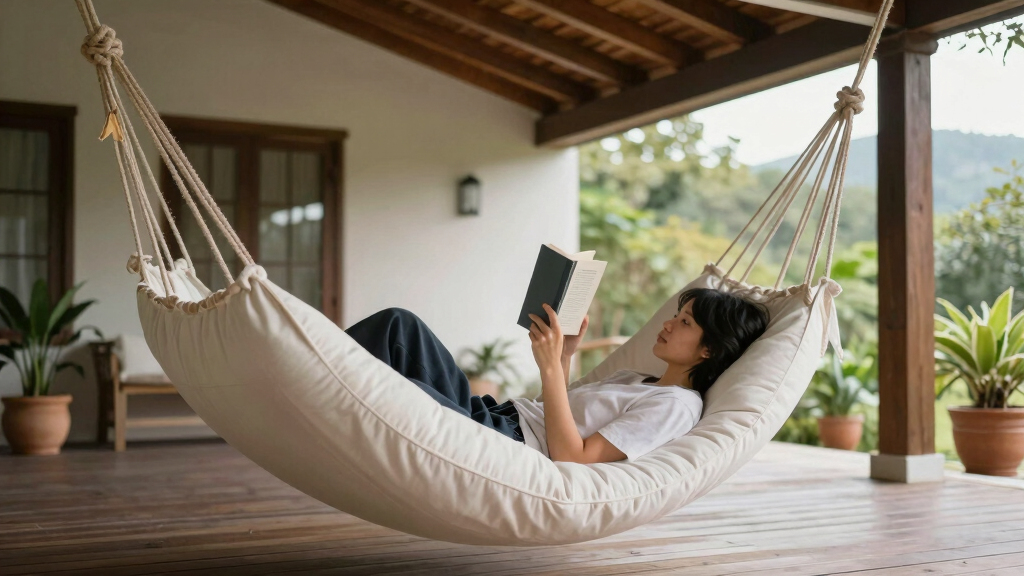 best hanging patio beds for covered porches