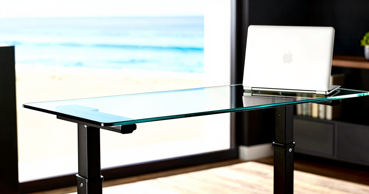 best glass top electric standing desk premium