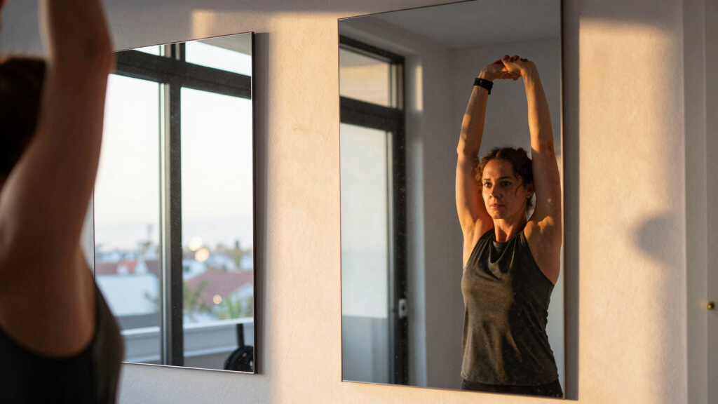 best gym mirror panels wall mounted