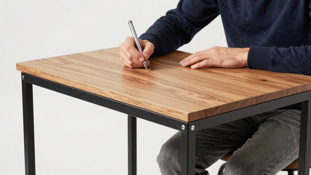 industrial writing desk