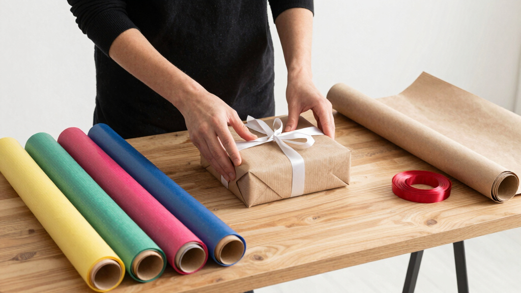 gift wrapping station