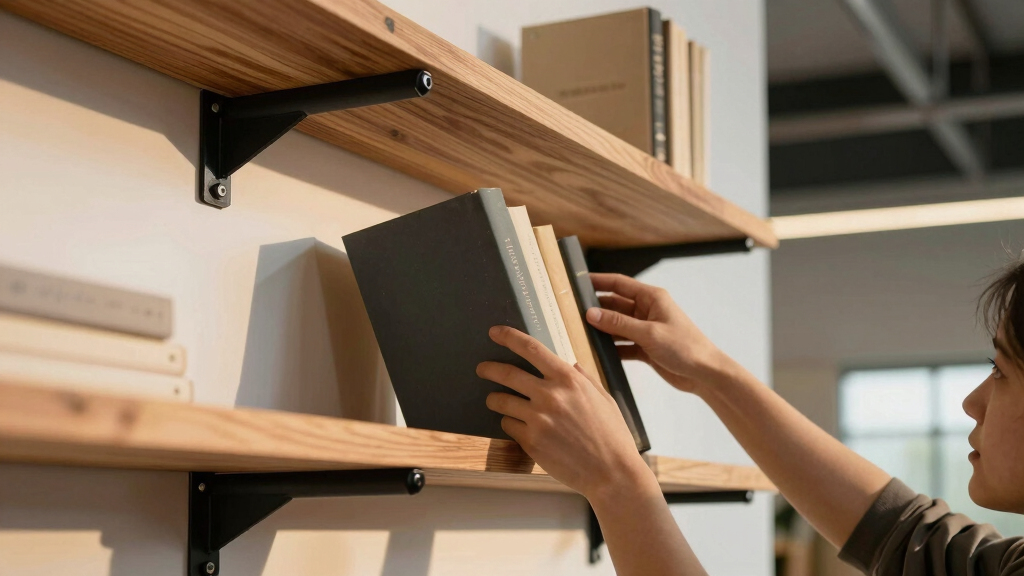 wall mounted pipe shelves