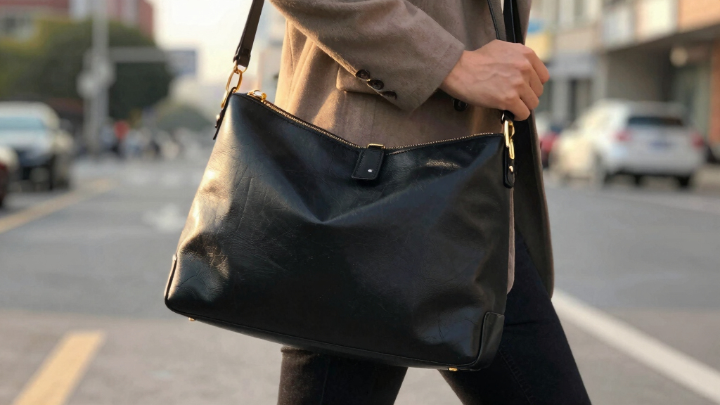 luxury shoulder bags with top zipper