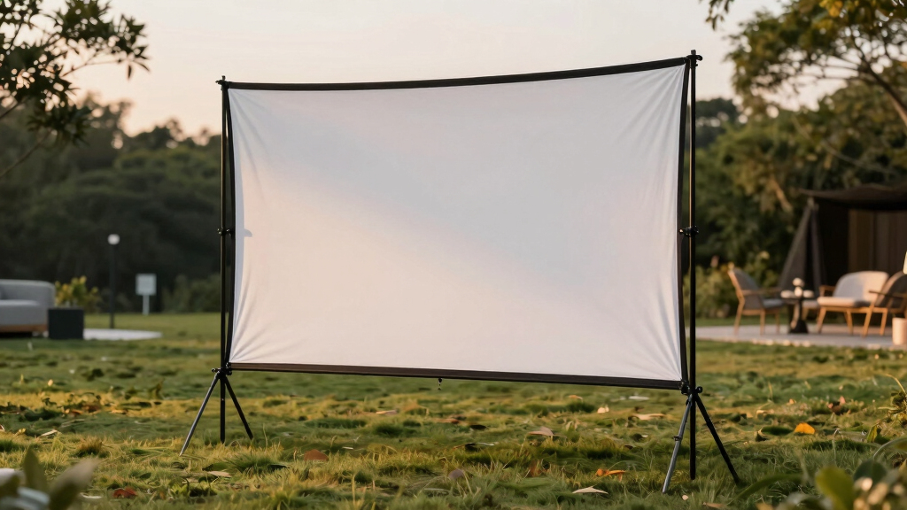 best portable projector screen for outdoor monster movie nights