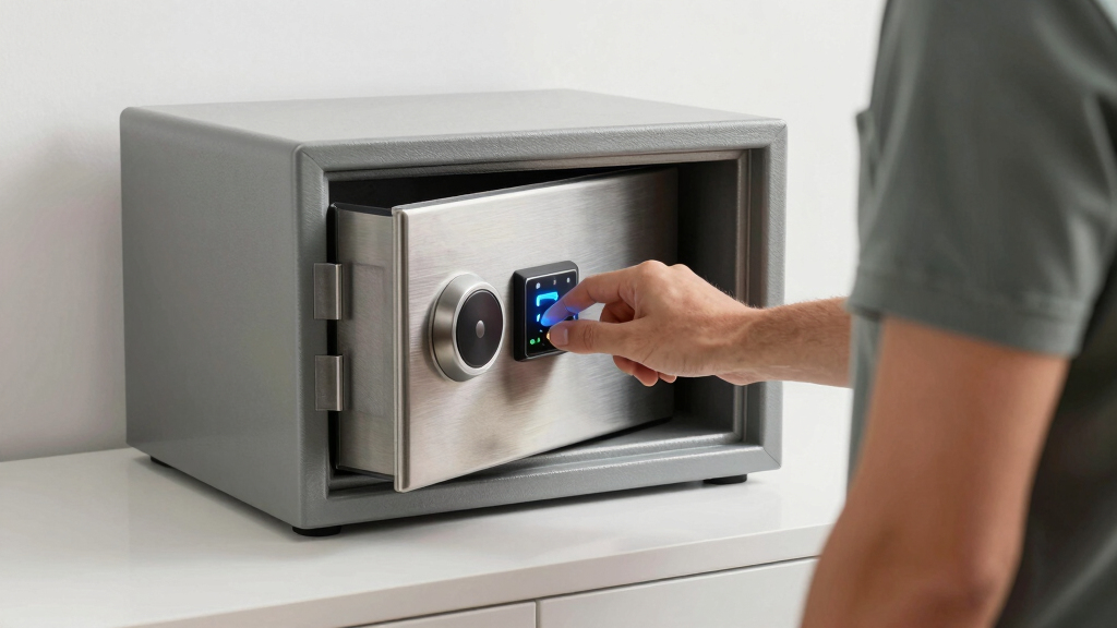 premium wall safe biometric