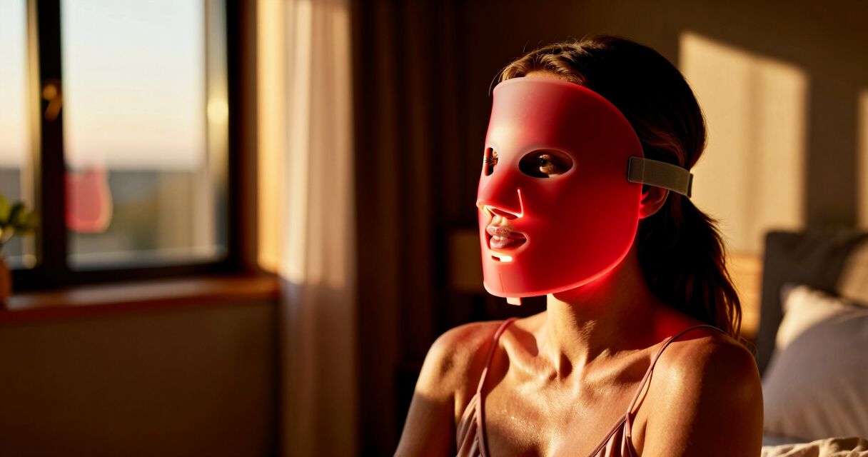 led face mask red light