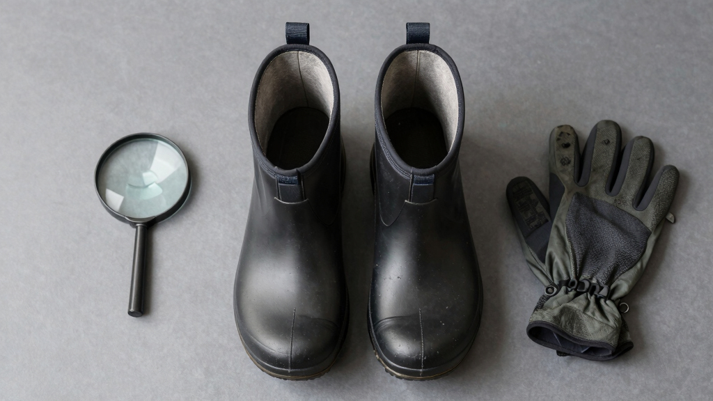 insulated boots for swamp investigations