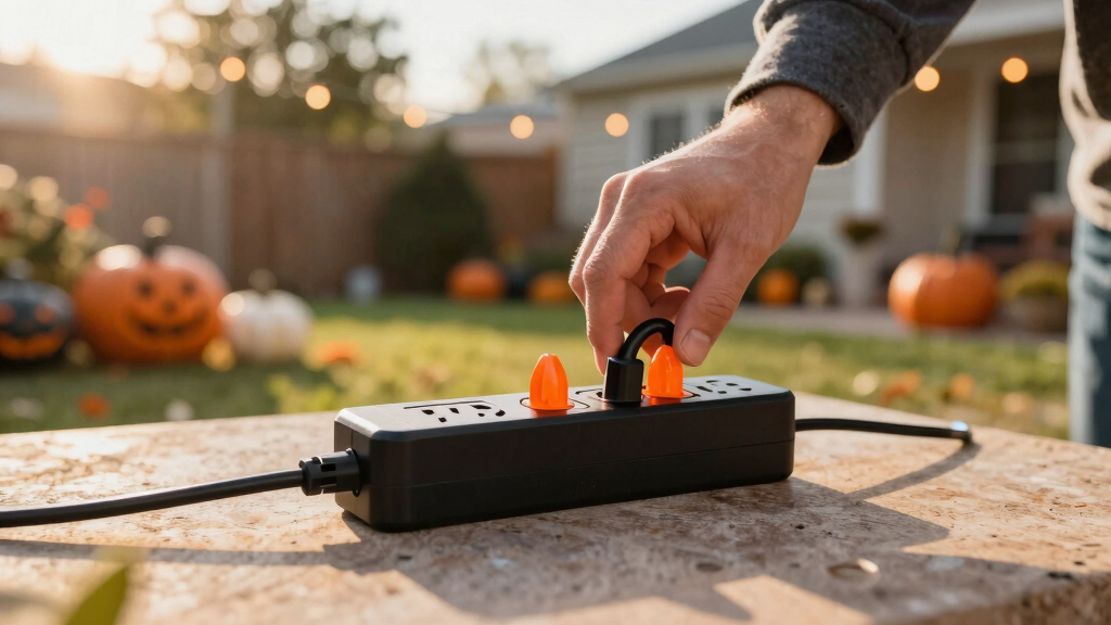 best weatherproof power strip outdoor halloween