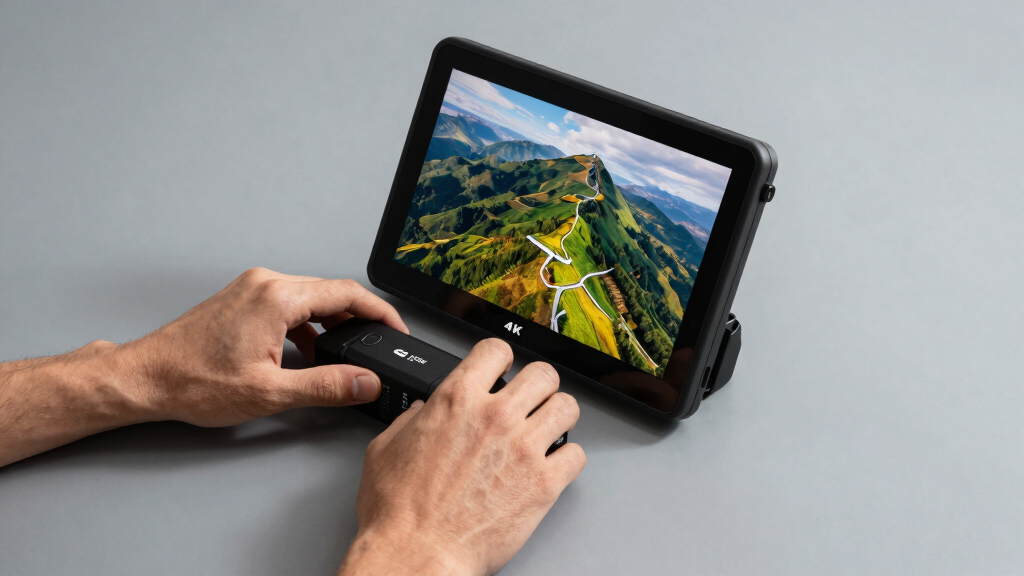 4K field monitor battery powered