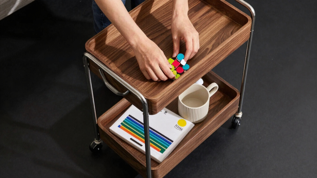 premium rolling craft cart