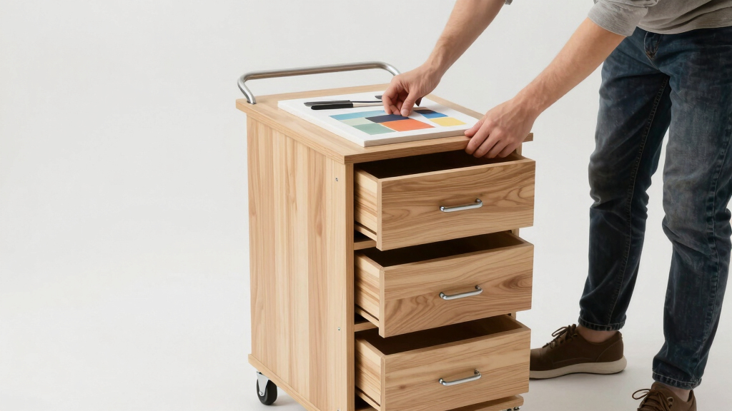 best rolling craft cart with drawers