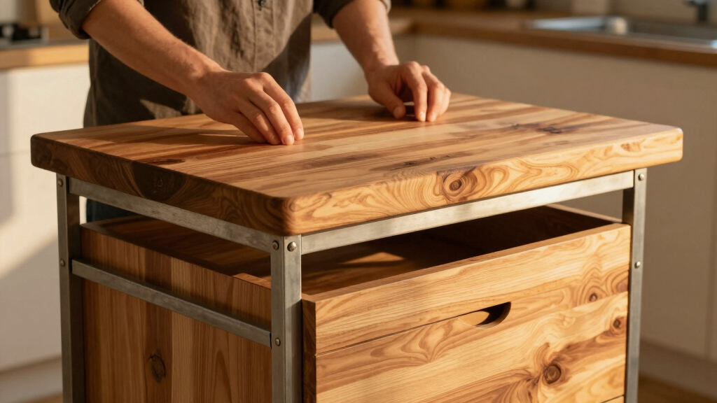 best butcher block kitchen island cart