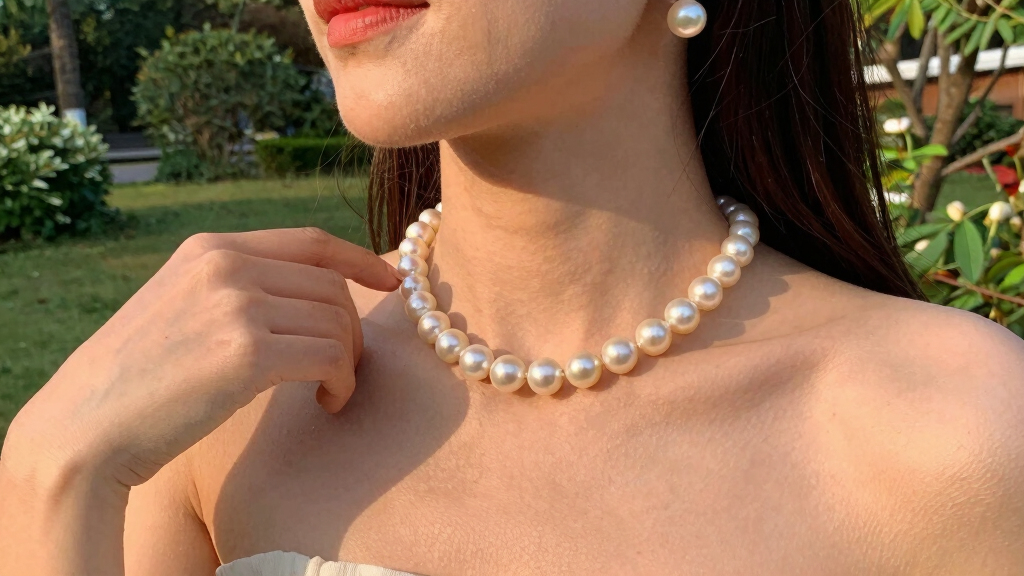 luxury pearl jewelry set