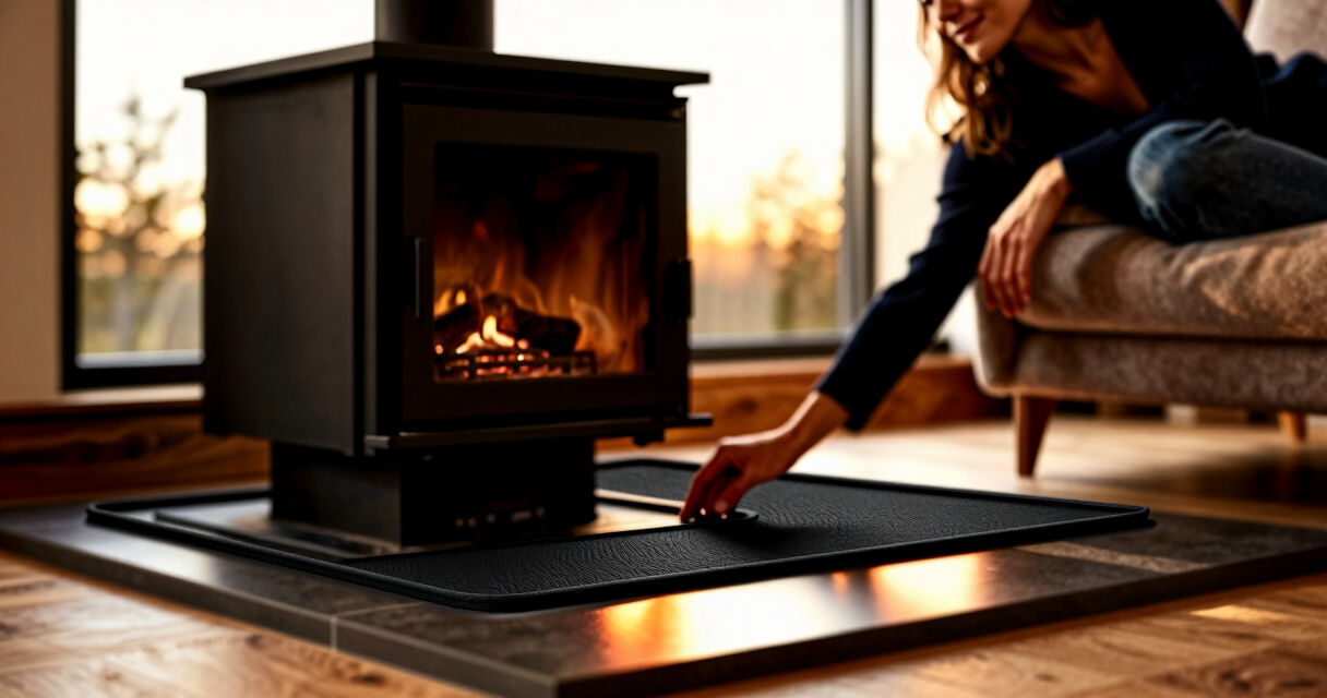 best hearth pad for wood stove high r value