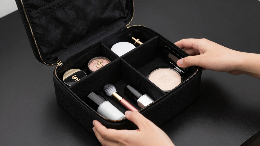 luxury makeup organizer case
