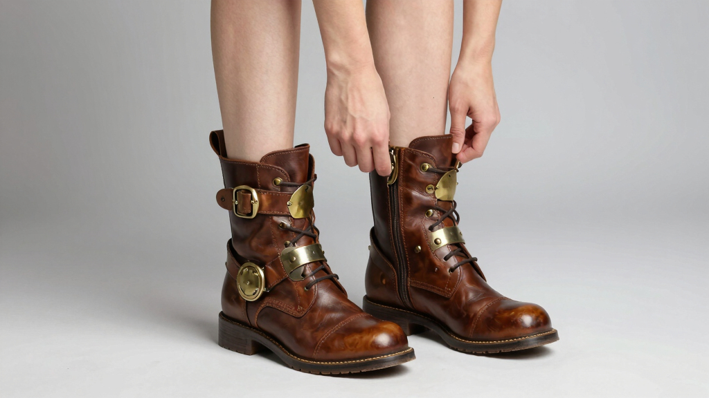 steampunk boots women