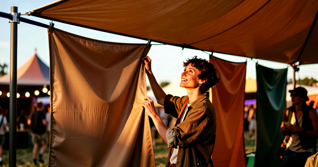 best modular canopy setup for large festival groups
