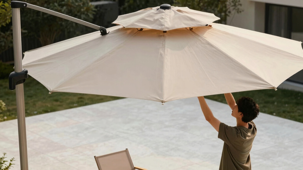 best premium cantilever umbrellas for luxury patios