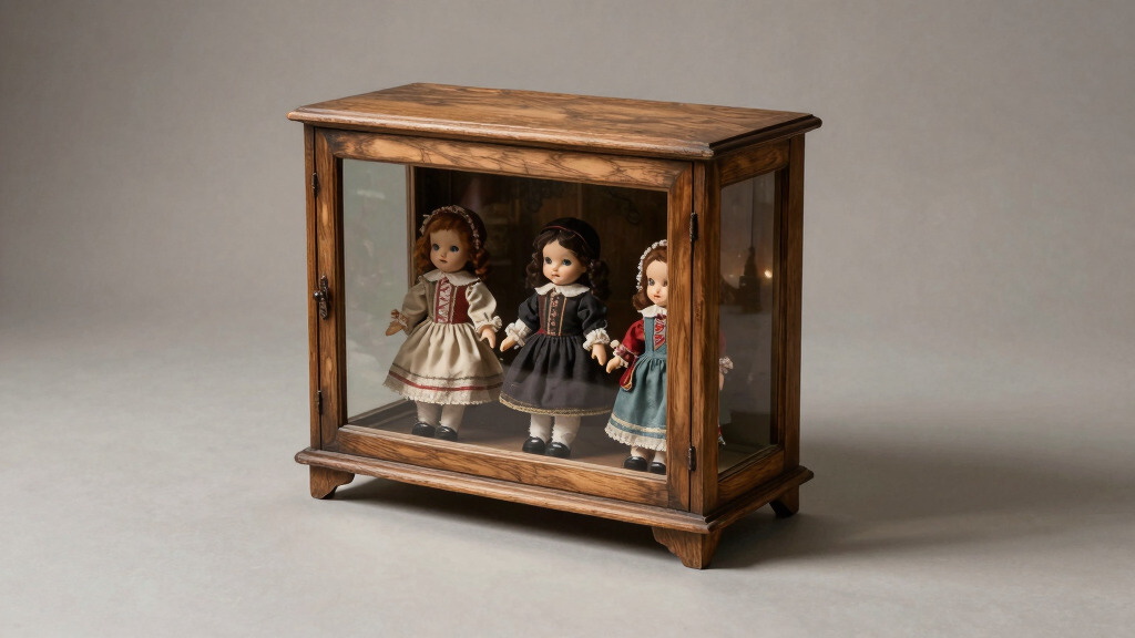 best haunted doll display cabinet