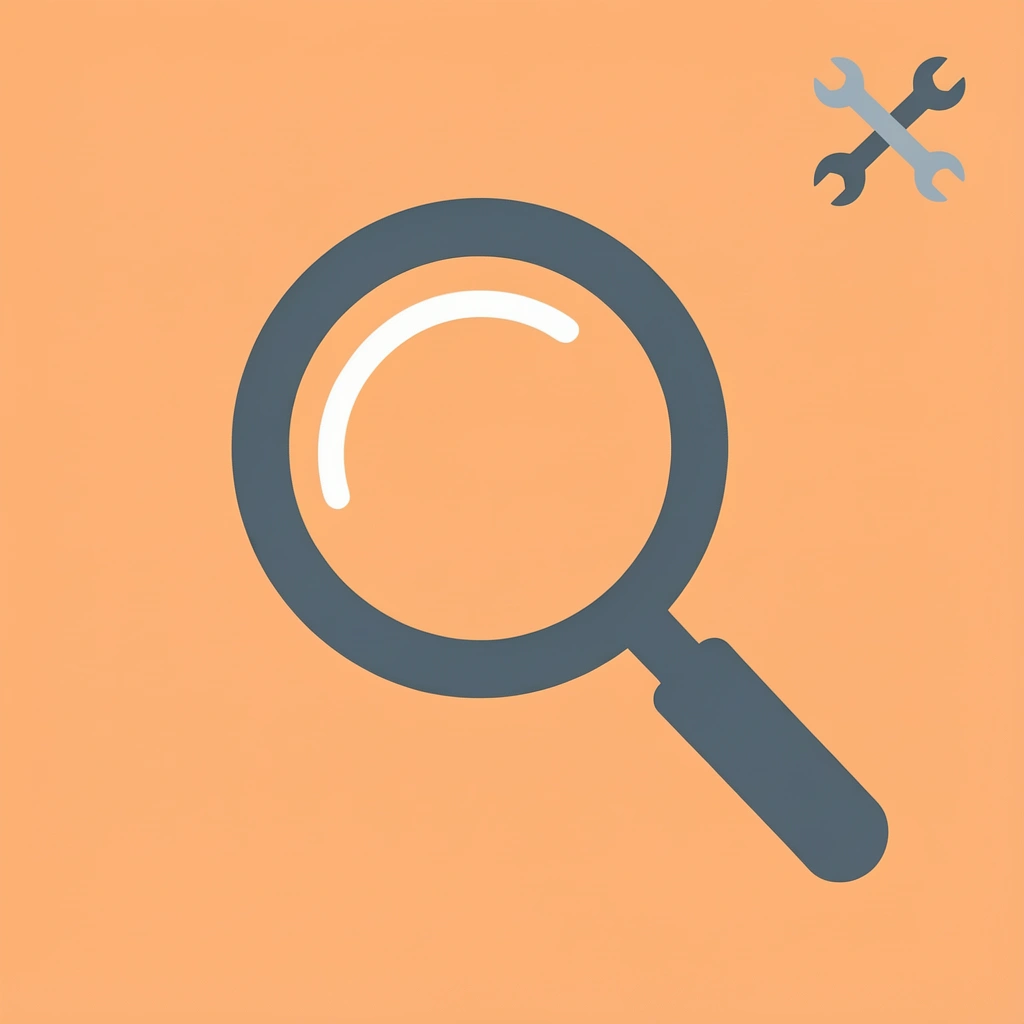 Magnifying glass focusing on friction points and daily problems