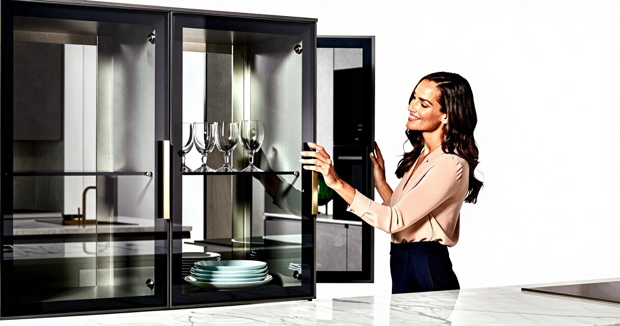 best glass door kitchen cabinets