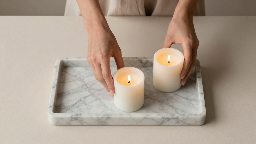 marble tray for candles