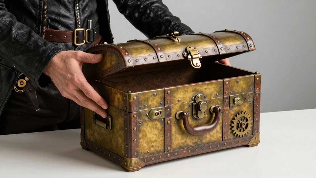 steampunk storage trunk