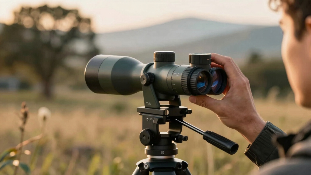 spotting scope with tripod