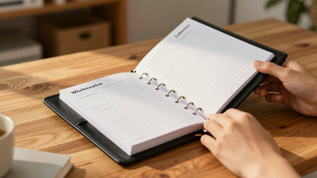presentation binder for wholesale line sheet