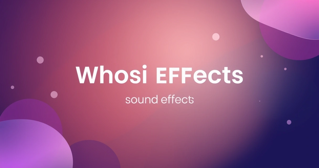 Unlock Dynamic Impact: Your Guide to Free Whoosh Sound Effects
