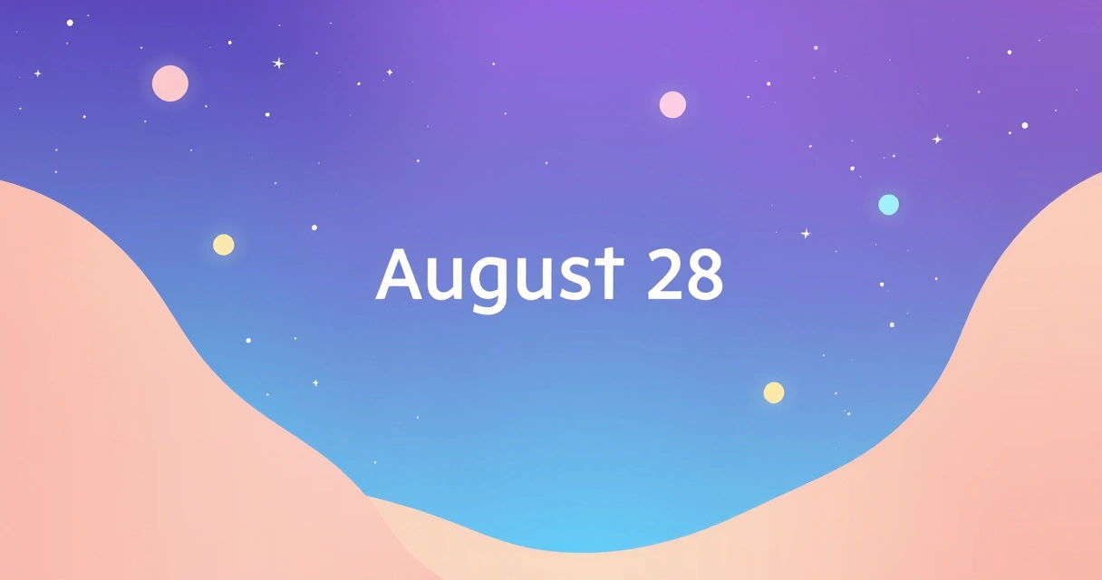 Horoscope for August 28: Data-Driven Natal Chart Insights