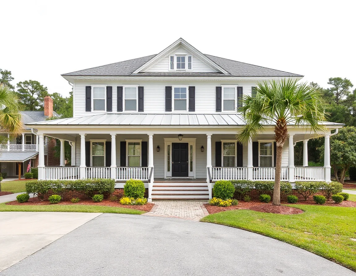 Lowcountry home exterior in a walkable Mount Pleasant setting