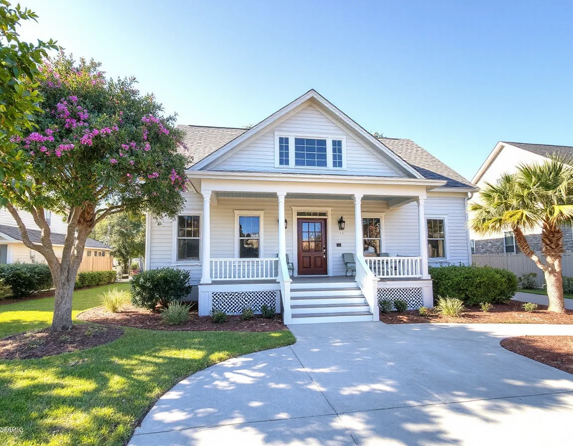 Coastal home exterior in Morehead City