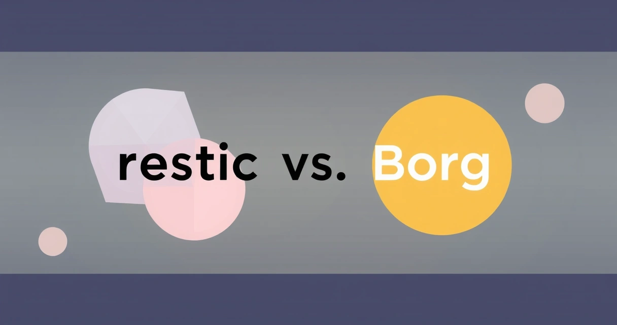 Restic vs Borg: Наш опыт бэкапов, цифры и что выбрать в 2024