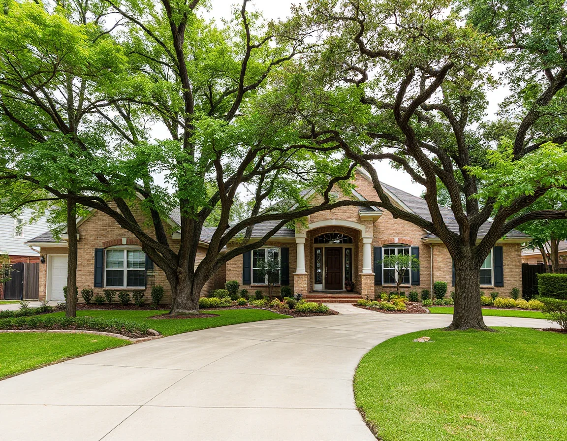Home exterior in East Texas