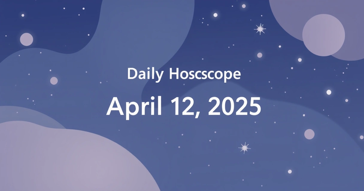 Daily Horoscope April 12 2025: Data-Backed Transit Guide