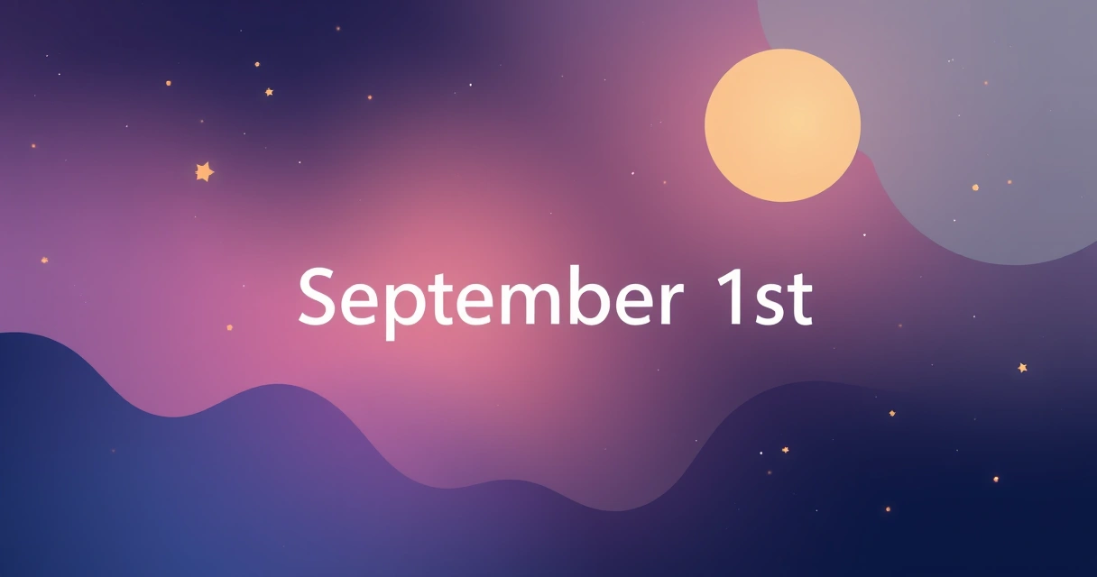 Horoscope September 1st: Data-Driven Virgo Season Insights