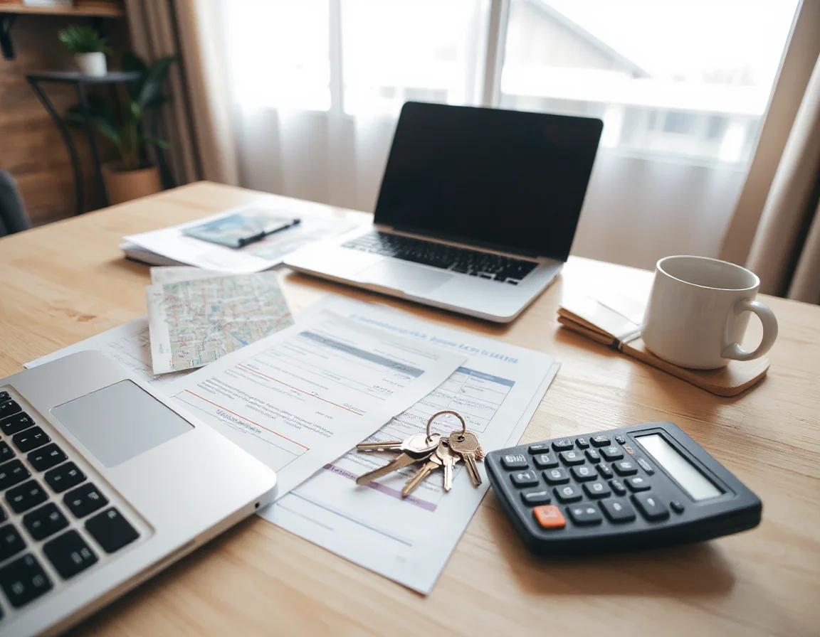 Budgeting paperwork for closing costs
