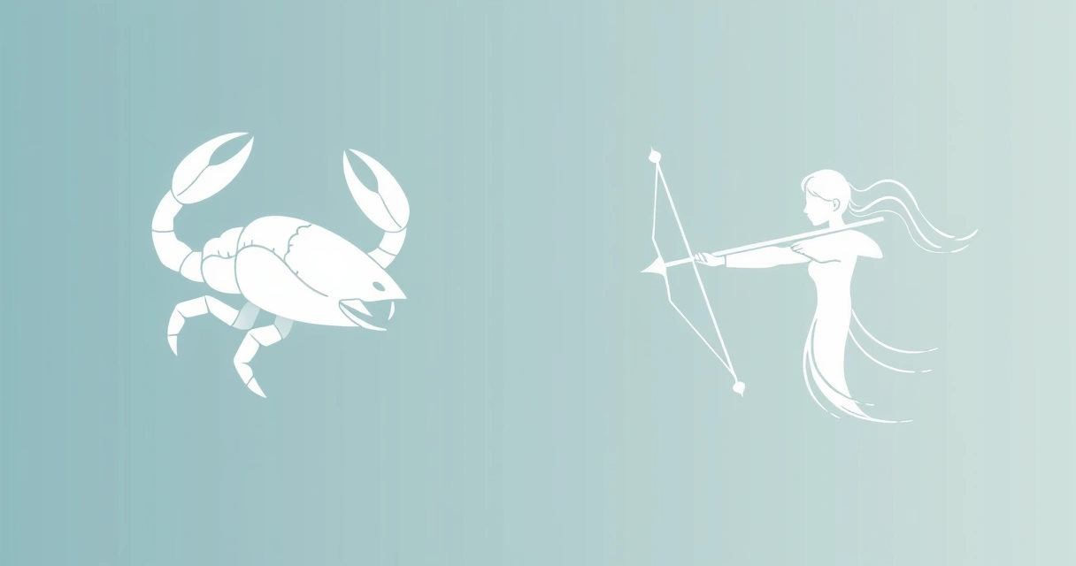 Cancer Sagittarius Compatibility: Data from 25,000 Natal Charts