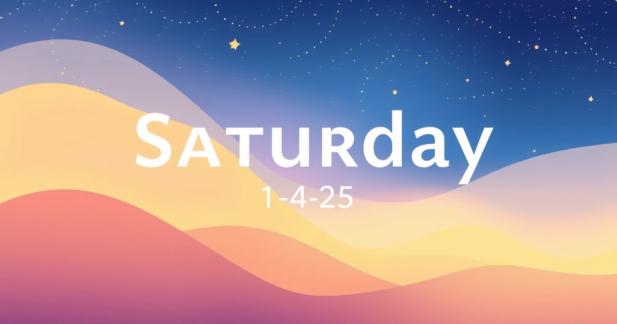 Horoscope for Saturday 1 4 25: Data from 25,000 Natal Charts