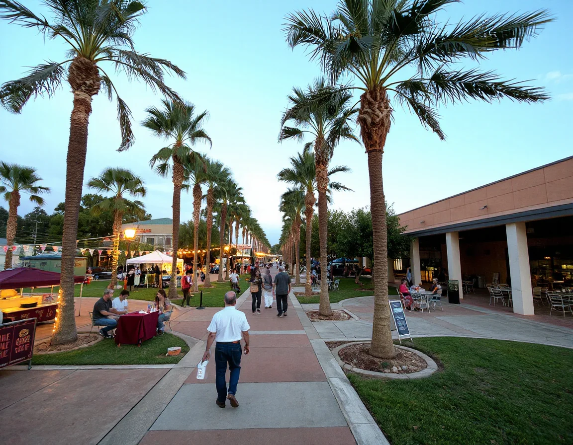 Community gathering area in South Texas