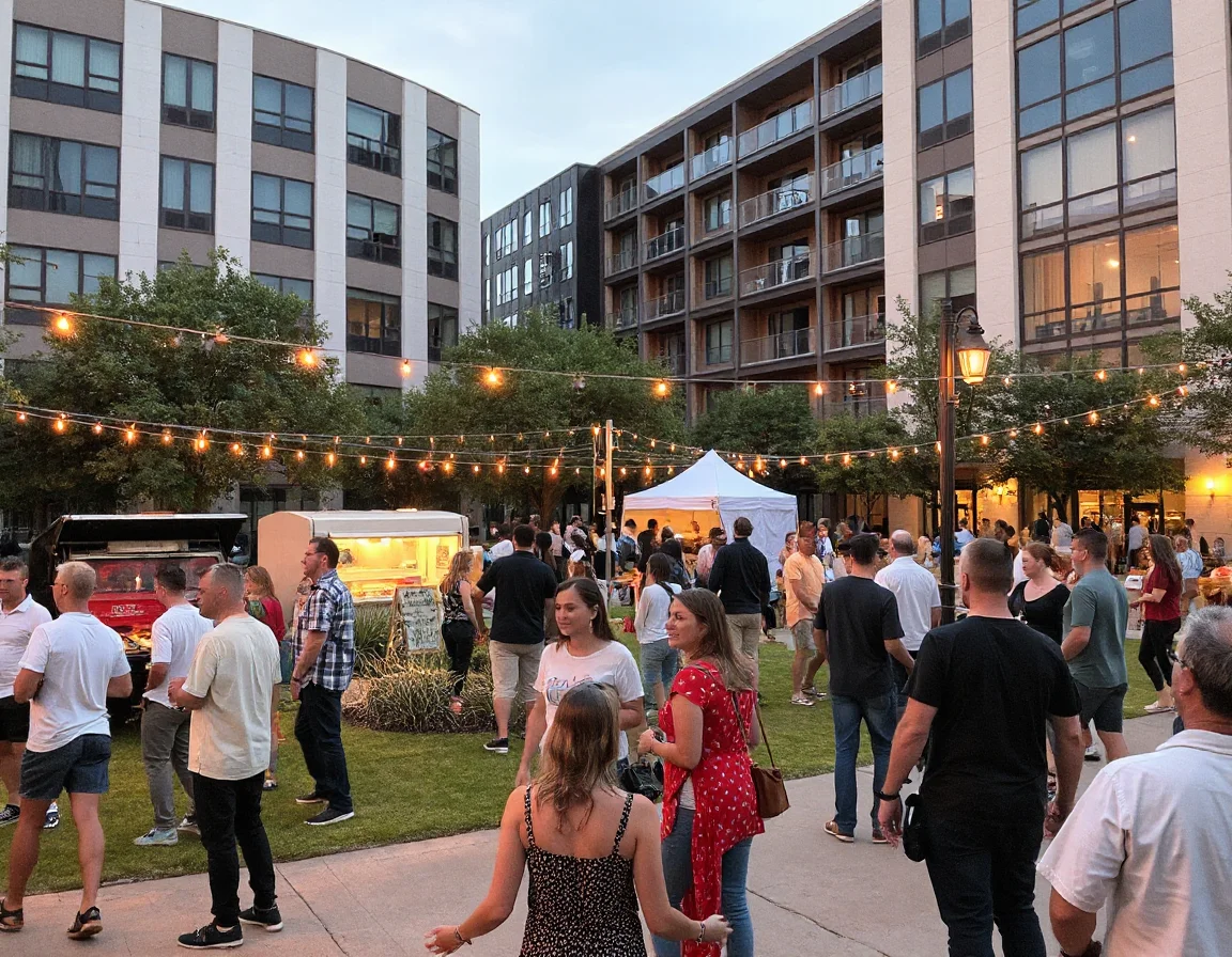 Outdoor community setting in Austin, Texas